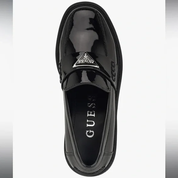 Guess Women’s Black Patent Loafers , Size 8 - Picture 5 of 6